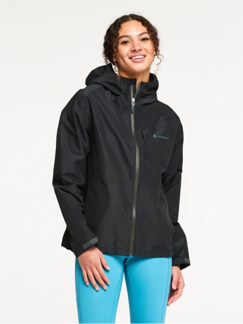 cotopaxi Black Hooded Outdoor Shell Jacket